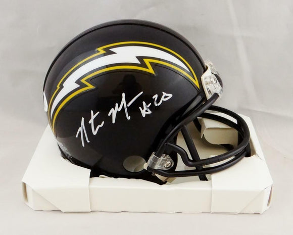 Natrone Means Autographed Los Angeles Chargers 88-06 TB Mini Helmet - JSA W Auth