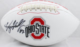 Dwayne Haskins Autographed Ohio State Buckeyes Logo Football-Beckett Auth *Black