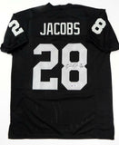 Josh Jacobs Autographed Black Pro Style Jersey- Beckett W *Black *8