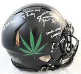 Ricky Williams Autographed Custom F/S Speed Authentic Helmet - JSA W *Silver