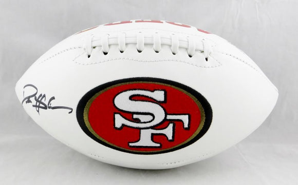 Deion Sanders Autographed San Francisco 49ers Logo Football- Beckett W Auth *Blk