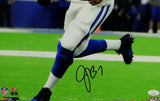 Jacoby Brissett Signed Colts 16x20 Running w/ Ball PF Photo- JSA W Auth *Black