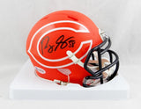 Roquan Smith Signed Chicago Bears AMP Speed Mini Helmet- Beckett Auth *