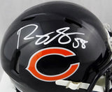 Roquan Smith Autographed Chicago Bears Speed Mini Helmet- Beckett W Auth *White