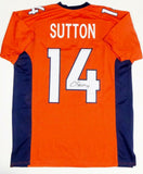 Courtland Sutton Autographed Orange Pro Style Jersey- JSA W Auth *4