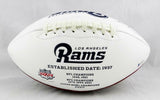 Robert Woods Autographed Los Angeles Rams Logo Football - Beckett Auth *Black