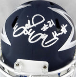 Ezekiel Elliott Signed Dallas Cowboys AMP Speed Mini Helmet- Beckett Auth *S