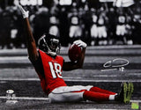 Calvin Ridley Signed Falcons 16x20 PF Sitting Celebration Photo - Beckett Auth