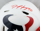 DeAndre Hopkins Signed Texans F/S Flat White Speed Authentic Helmet- JSA W Auth