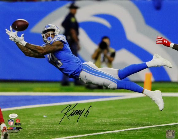 Kenny Golladay Autographed Detroit Lions 16x20 PF Diving Catch-JSA W Auth *Black