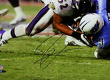 Ray Lewis Signed Baltimore Ravens 16x20 Tackling McNair PF Photo- JSA W Auth *B