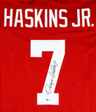 Dwayne Haskins Autographed Red College Style Jersey - Beckett Auth *7