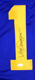 Vince Ferragamo Autographed Blue Pro Style Jersey -  JSA W Auth *1