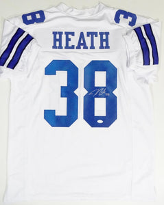 Jeff Heath Autographed White Pro Style Jersey - JSA Auth *8