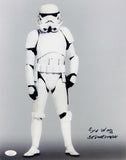 Syd Wragg Autographed Full Body 11x14 Photo w/ Stormtrooper - JSA Auth *Black