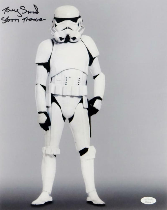 Tony Smart Autographed Full Body 11x14 Photo w/ Stormtrooper - JSA Auth *Black