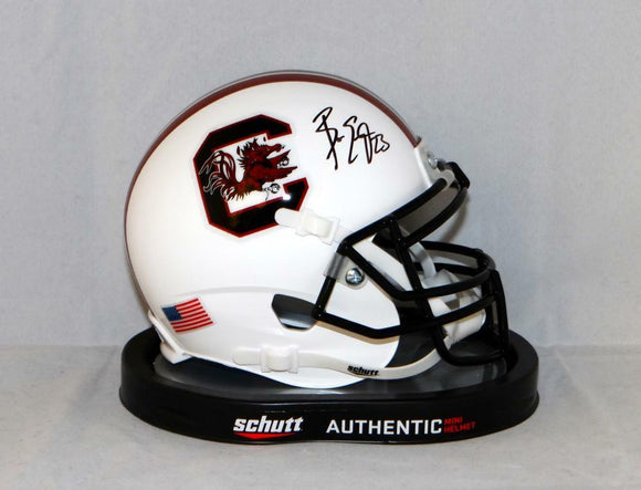 authentic south carolina football helmet Gamecocks Matte Black Riddell Speed Replica Full Size Measures approx University of South Carolina Autographed