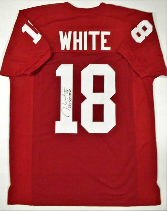 Jason White Heisman Autographed Maroon College Style  Jersey- JSA W Auth *1