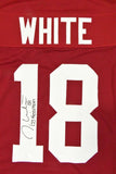 Jason White Heisman Autographed Maroon College Style  Jersey- JSA W Auth *1