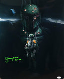 Jeremy Bulloch Signed Boba Fett 16x20 Black Double Image Photo - JSA Auth *Green