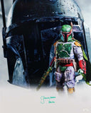 Jeremy Bulloch Signed Boba Fett 16x20 White Double Image Photo - JSA Auth *Green