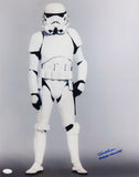 Joe Gibson Autographed Full Body 16x20 Photo w/ Stormtrooper - JSA Auth *Blue