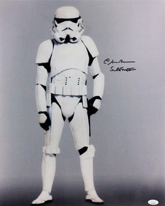 Chris Bunn Autographed Full Body 16x20 Photo w/ Stormtrooper - JSA Auth *Black