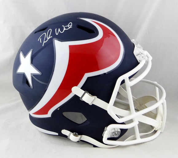 Deshaun Watson Signed Houston Texans F/S AMP Speed Helmet - JSA W Auth *White