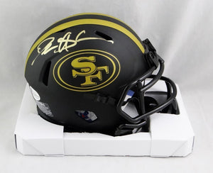 Deion Sanders Signed SF 49ers Eclipse Speed Mini Helmet - Beckett W Auth *Gold