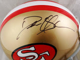 Deion Sanders Signed SF 49ers F/S TB Authentic Helmet - Beckett W Auth *Black