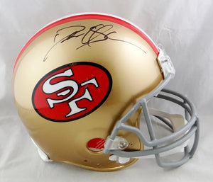 Deion Sanders Signed SF 49ers F/S TB Authentic Helmet - Beckett W Auth *Black