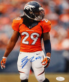 Bradley Roby Autographed Denver Broncos 8x10 Vertical Side View Photo-JSA W Auth