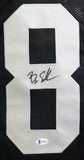 Bryan Edwards Autographed Black Pro Style Jersey - Beckett W Auth *8