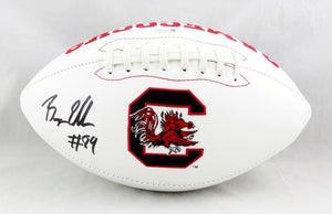 Bryan Edwards Autographed South Carolina Logo Football - JSA Witnessed COA