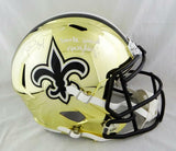 Ricky Williams Signed New Orleans Saints Chrome F/S Helmet w/ SWED- JSA W Auth