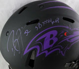 Ray Lewis Signed Ravens F/S Speed Eclipse Authentic Helmet w/SB MVP-Beckett Auth