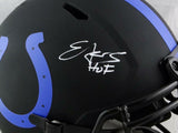 Edgerrin James Sgned F/S Colts Eclipse Speed Helmet w/HOF - JSA W Auth *White