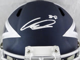 CeeDee Lamb Autographed Dallas Cowboys F/S AMP Speed Helmet - Fanatics Auth