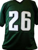 Miles Sanders Autographed Green Pro Style Jersey - JSA W Auth *2