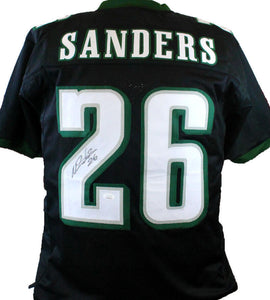 Miles Sanders Autographed Black Pro Style Jersey - JSA W Auth *2