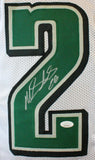 Miles Sanders Autographed White Pro Style Jersey - JSA W Auth *2