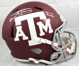 Johnny Manziel Autographed Texas A&M Aggies F/S Speed Helmet - JSA W