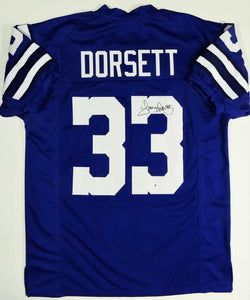 Tony Dorsett Autographed Blue Pro Style Jersey - Beckett W Auth *R3