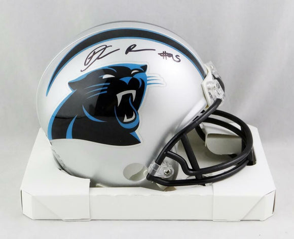 Derrick Brown Autographed Carolina Panthers Mini Helmet - JSA W Auth *Black