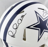 Irvin, Smith, Aikman Signed Cowboys F/S Flat White Authentic Helmet - BA W Auth