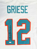 Bob Griese Autographed White Pro Style Jersey - JSA W Auth *1