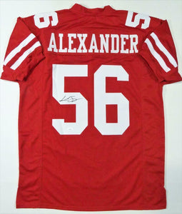 Kwon Alexander Autographed Red Pro Style Jersey - JSA W Auth *5