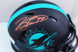 Jason Taylor Signed Miami Dolphins Eclipse Speed Mini Helmet- JSA W Auth *Orange