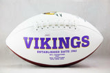 Daunte Culpepper Autographed Minnesota Vikings Logo Football - JSA W Auth *Black