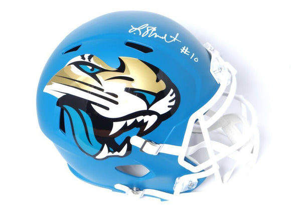 Laviska Shenault Jr Autographed Jaguars F/S AMP Speed Helmet - Beckett W Auth